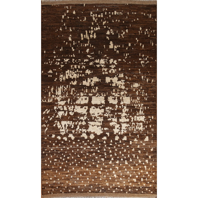 Tapis marocain brun 6 x 1