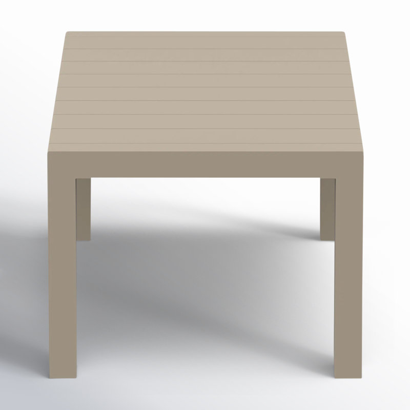 Spector Extendable Dining Table, Taupe, 39" W x 70" L x 29.5" H 