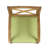 PERLA DINING CHAIR,2PCS With 2 Green Cushions,For Backyard, Poolside, Garden, Chair-1461491760