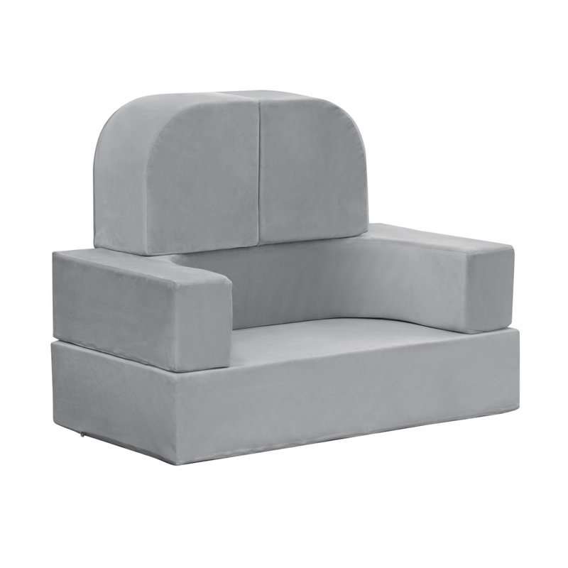 Kids Sofa Bed For Playroom, Gray