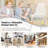 Dining Chair Set Of 4 With Heavy-duty Electroplated Metal Legs Curved Back Armless