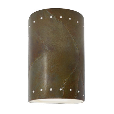 Caffie Ceramic LED Flush Mounted Sconce