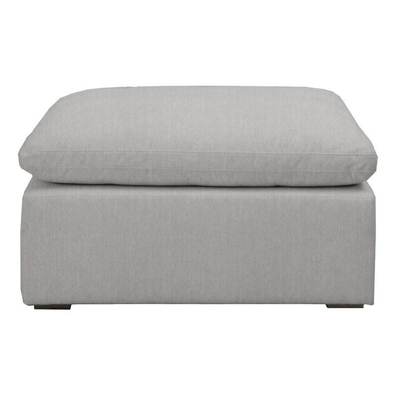 Plattsmouth Upholstered Ottoman, LiveSmart Peyton-Slate Faux Leather