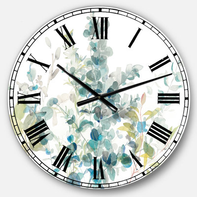 Très grande horloge murale Eucalyptus