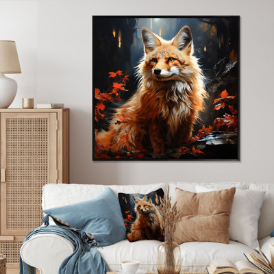 Photo de renard en automne I - art mural animal
