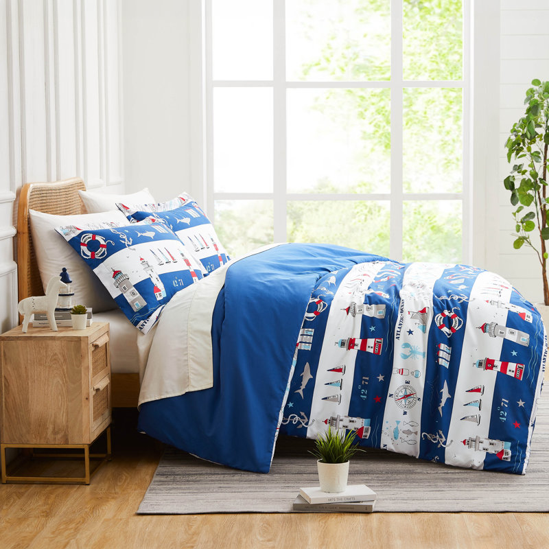 Atlantic oversized duvet cover set, Queen Duvet Cover + 2 Standard Shams