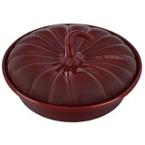 Le Creuset Stoneware 9" Pumpkin Shaped Casserole with Lid