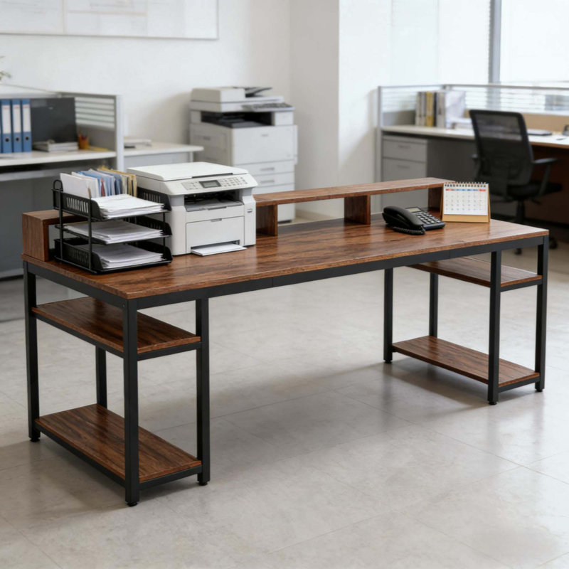 Bureau d'ordinateur pour deux personnes, bureau, bureau d'écriture