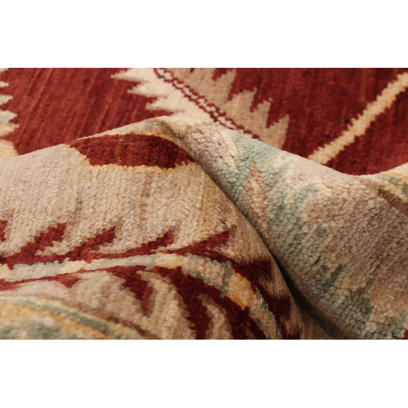 Tapis bourgogne foncé Peshawar Oushak 8 pi 0 po x 11 pi 0 po