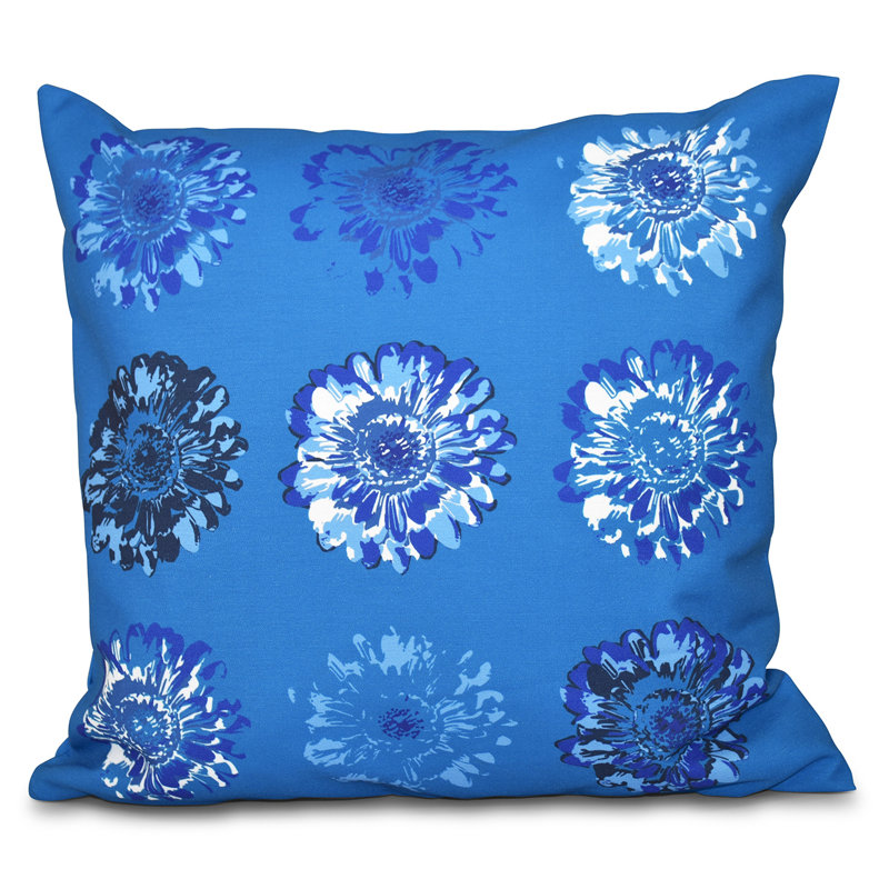 Housse de coussin et insert d’extérieur carrés, 18 po x 18 po, Bleu