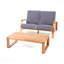 Ensemble de causeuse et table basse Paloma