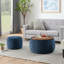 Repose-pieds rond avec rangement, fonction 2 en 1, table de bout avec repose-pieds-1614124066
