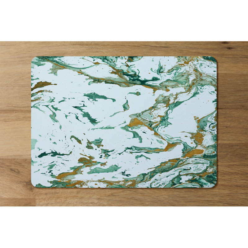 Madge Polyester-Coated Hardboard Abstract Rectangle Placemat