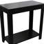 Grande table de bout en bois 24 po avec finition noire-1351561394