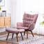 - Fauteuil d'appoint en velours gris apaisant-128054491