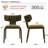 Upholstered Dining Chair with Metal Legs-148177368
