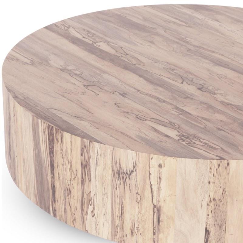 Hudson Coffee Table, Ashen Walnut, Beige