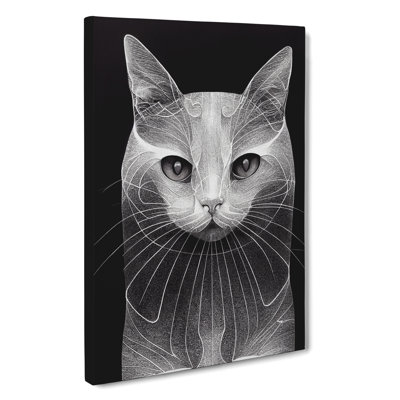 Balanced Cat - Wrapped Canvas Print