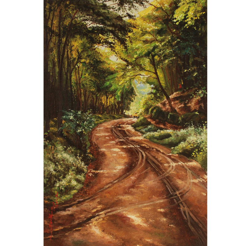 Sentier forestier | Huile sur toile | Peinture pour décoration murale