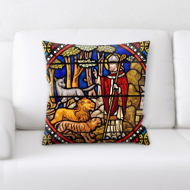 Coussin en verre coloré