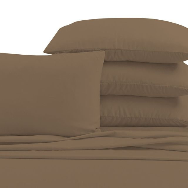 Hotel Luxurious Bamboo Blend Deep Pockets Breathable Cooling Bed Sheet Set 2000 Series, Cal.King Sheet Set + 4 Pillowcases