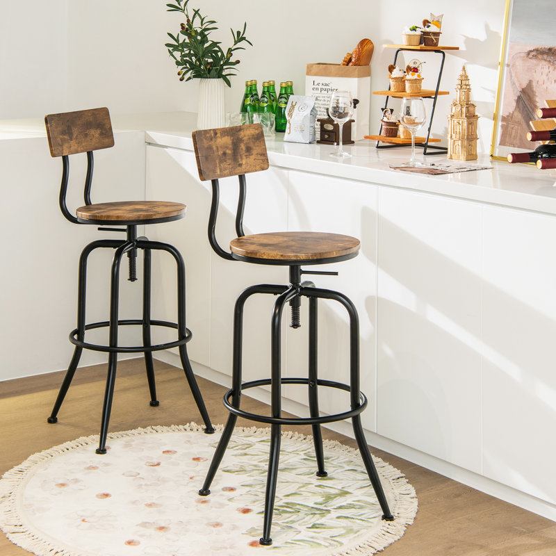 Lesse Swivel Adjustable Height Counter Stool