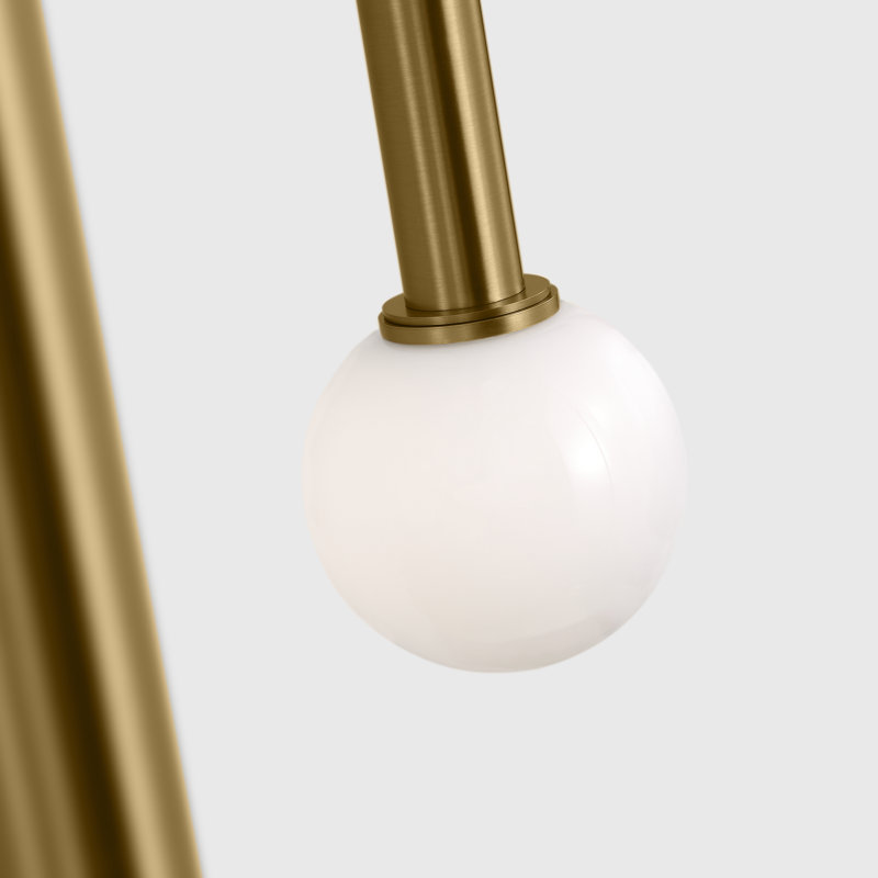 Nodes 3 - Light Chandelier, Burnished Brass