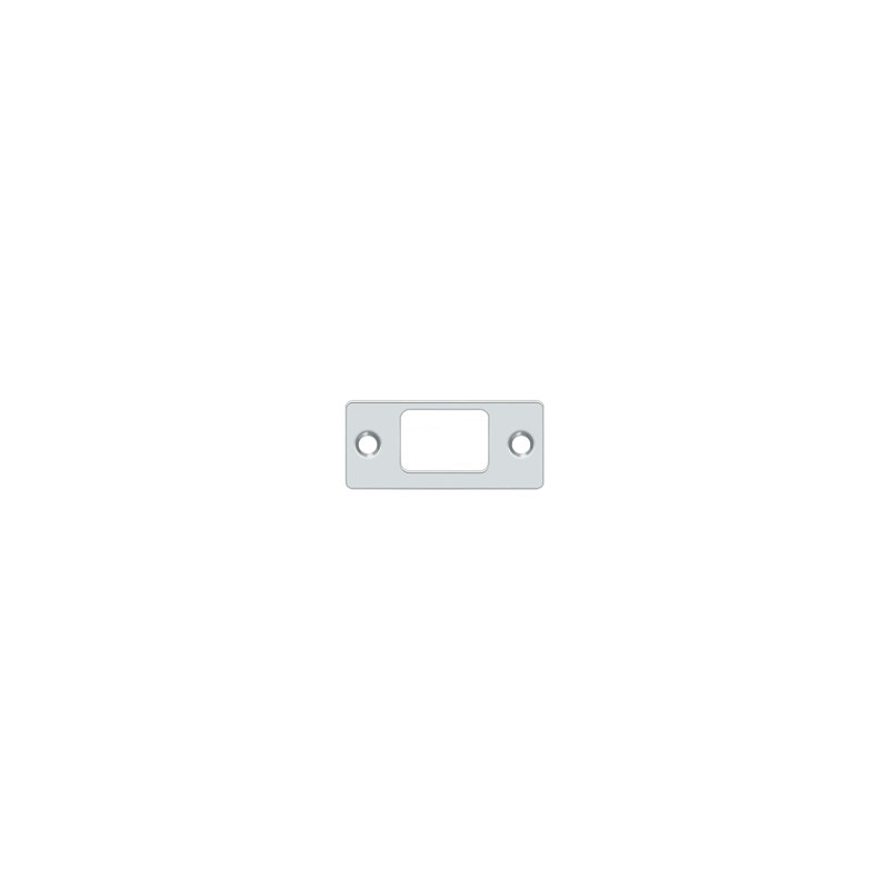 Deltana SP2753U26 Strike Plate, Deadbolt, 2-3/4" x 1-1/4" in Polished Chrome, Polished Chrome