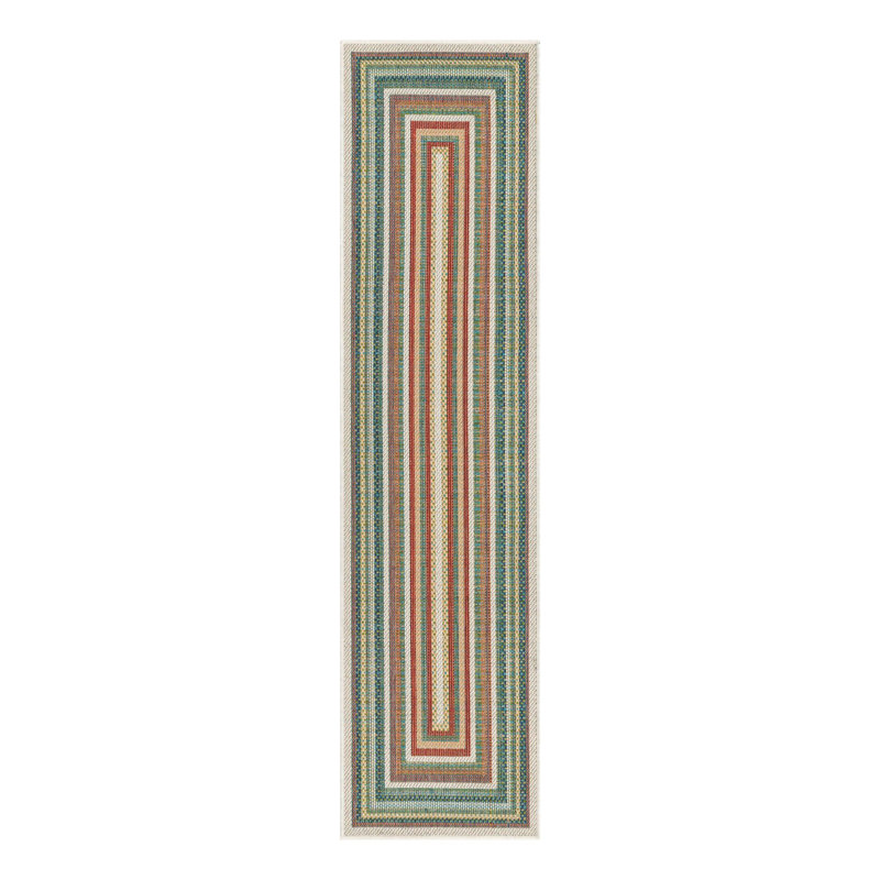 Lucidia Geometric Indoor / Outdoor Rug, Runner 2'7" x 13'1"