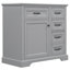 Meuble-lavabo avec lavabo en céramique, portes à fermeture en douceur et rangement intelligent - Finition gris clair