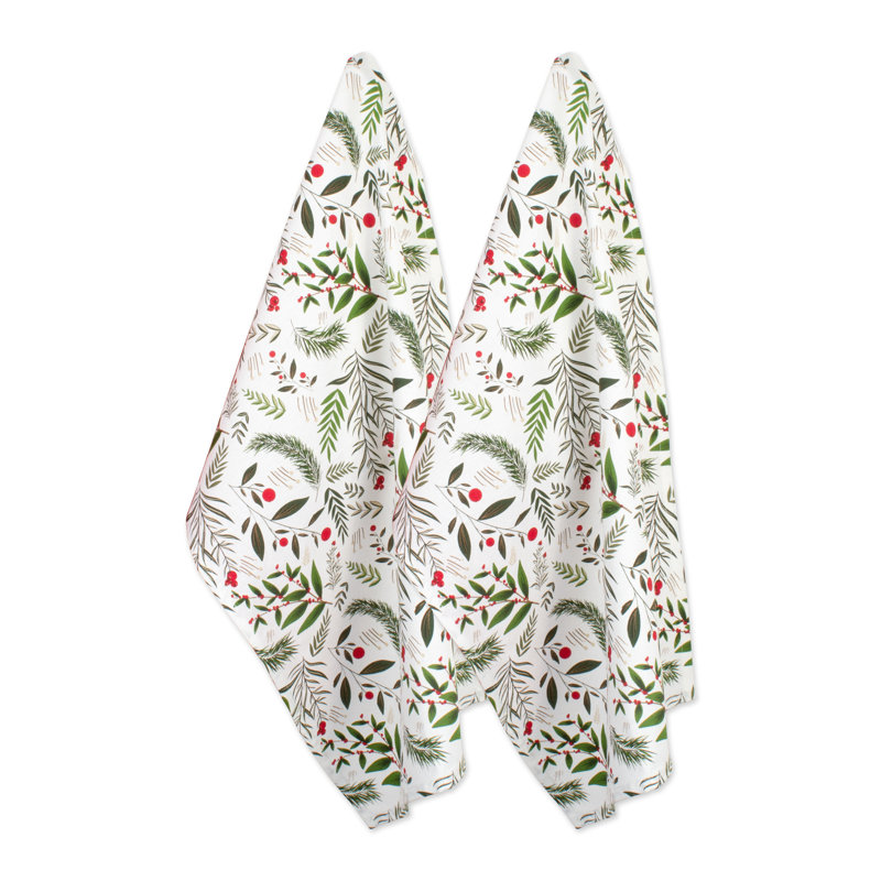 Toile à vaisselle imprimée à plat de fêtes