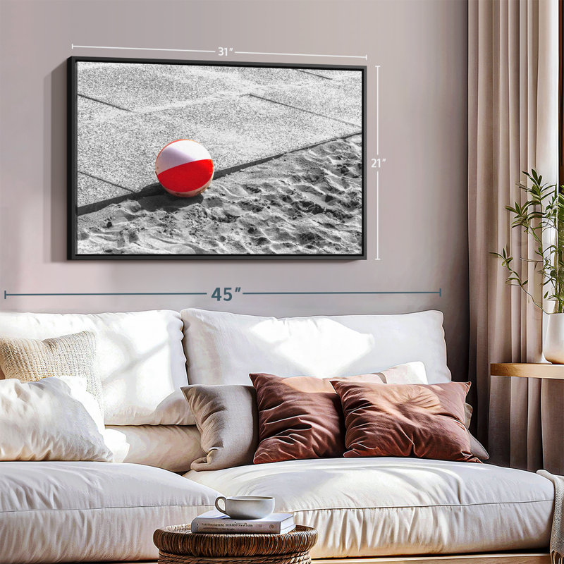 «Summer Beach Ball Pop Art», H 21 po x l 31 po