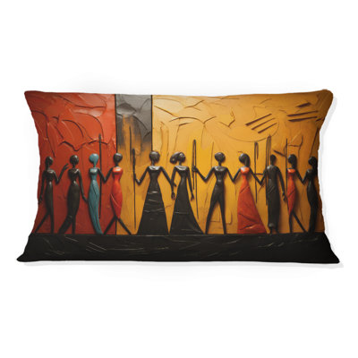Coussin décoratif imprimé Tribal africain - African Tribal Rhythms