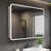 Cynethia Surface/Recessed Mount Medicine Cabinet with Mirror and 3 Adjustable Shelves, Rounded Edge, LED Lighting, Fog-free