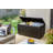 Keter Springwood 80 Gallon Durable Resin Outdoor Storage and Organization Deck Box For Patio Furniture and Supplies, Brown