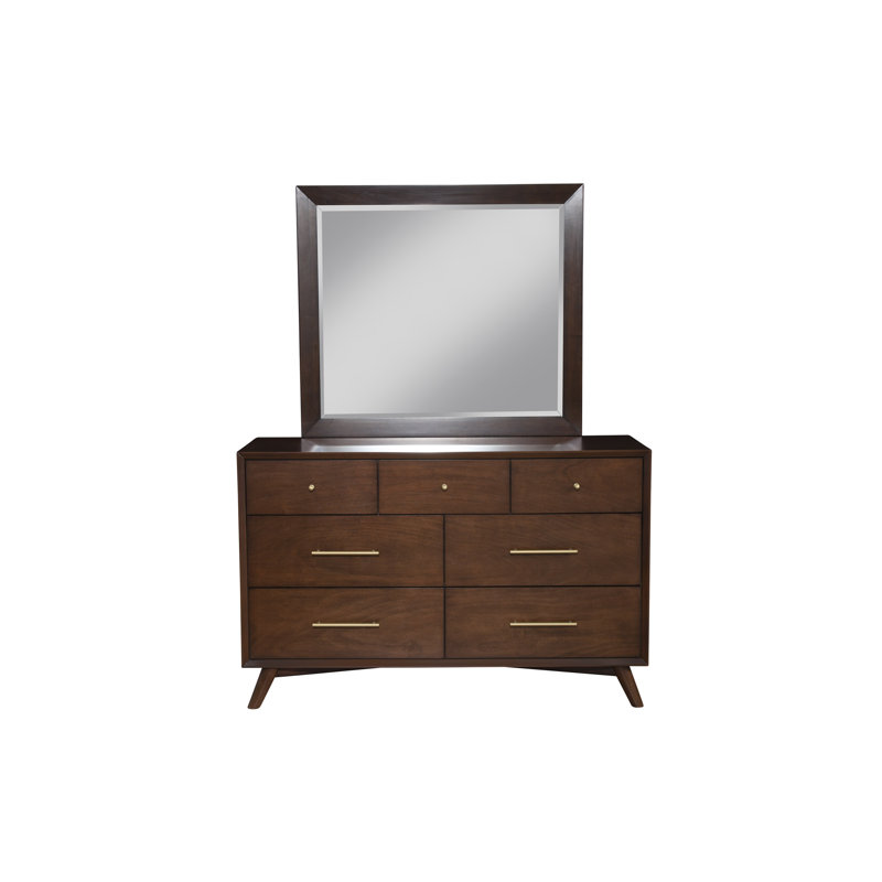 Miroir de commode Williams, Noyer