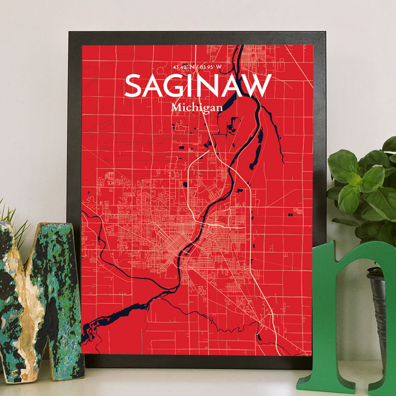 Saginaw - No Frame Print, 70.1cm H x 50cm W x 0.1cm D