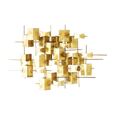 Folded Brass Wall Decor