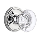 Grandeur Georgetown Rosette Single Dummy with Bordeaux Crystal Door Knob