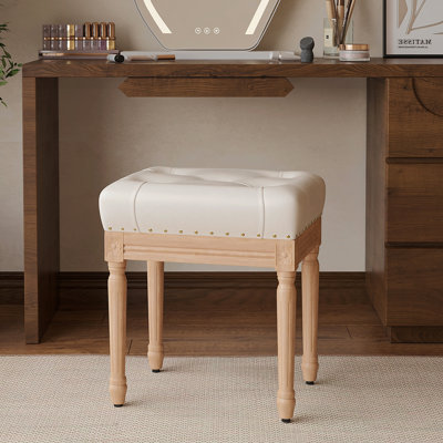 Repose-pieds avec repose-pieds, tabouret de coiffeuse pour maquillage, tabouret pour salon, chambre à coucher