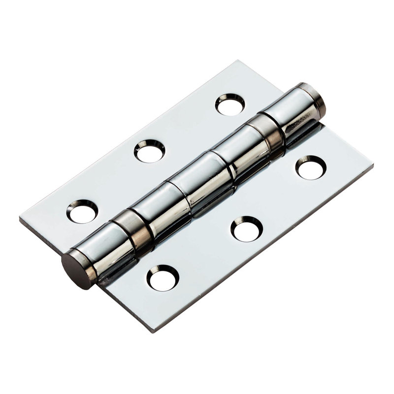7.6cm H x 5.1cm W Butt Bearing Pair Door Hinges, Polished Chrome