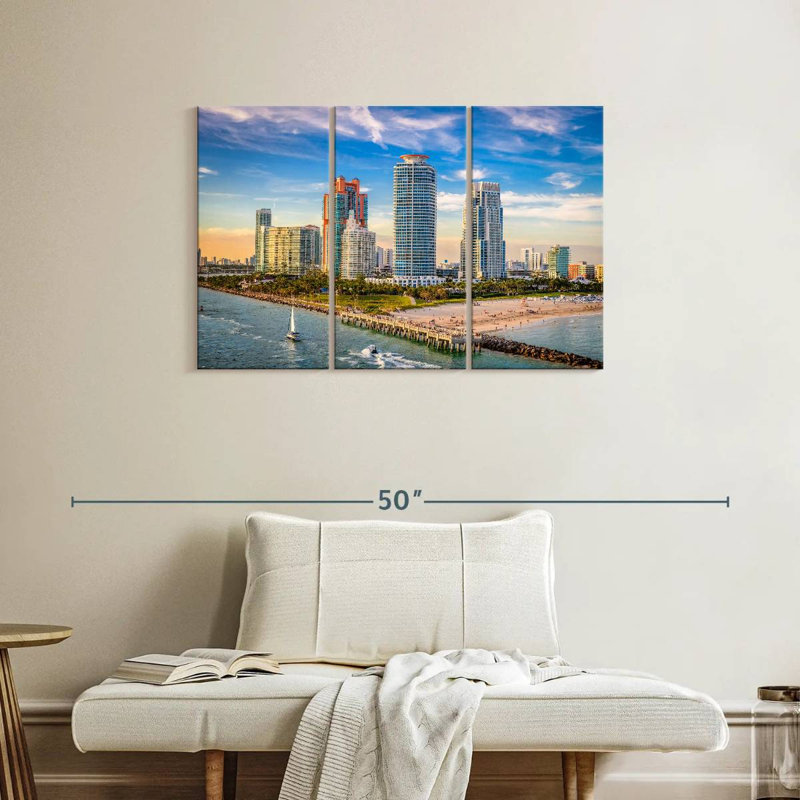Gillard Coastal South Beach Miami, H 24 po x l 38 po