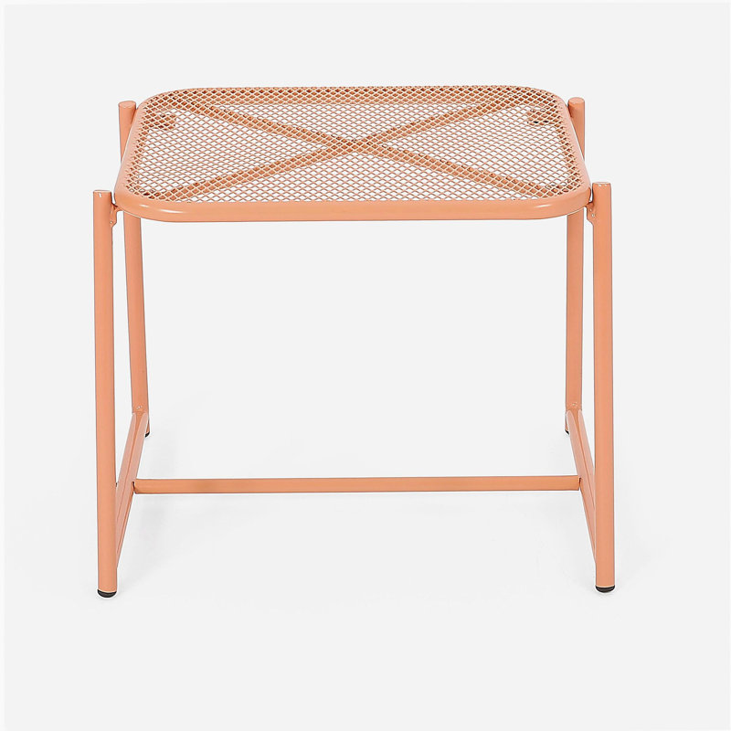 ELBA 15.5"H SIDE TABLE, Orange