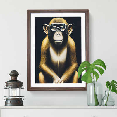 Clever Monkey - Single Picture Frame Print