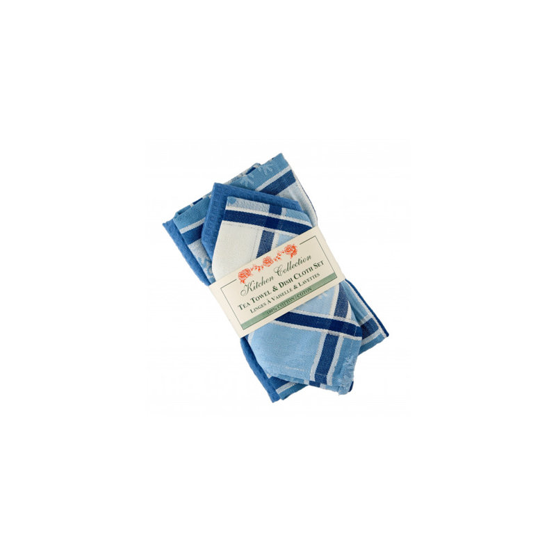 Kaliah Cotton Waffle Kitchen Towel Linen Set