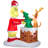Animated Airblown-Grinch Pulling Tree from Chimney-LG Scene-Dr. Seuss