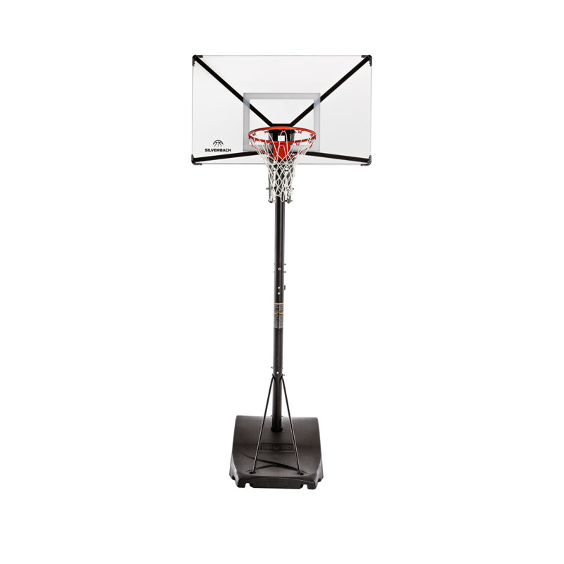 Silverback 54" Portable Acrylic Basketball Hoop with Steel Frame