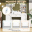 Dressing Table with Mirror and Drawers and Storage Included