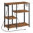 Bakers Rack Microwave Stand Coffee Bar with Power Outlet