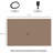 10X10FT Gazebo Sidewall, For Outdoor Use With Panels & Hooks (Brown)